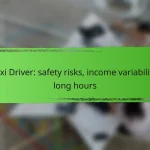 Taxi Driver: safety risks, income variability, long hours