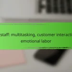 Waitstaff: multitasking, customer interactions, emotional labor